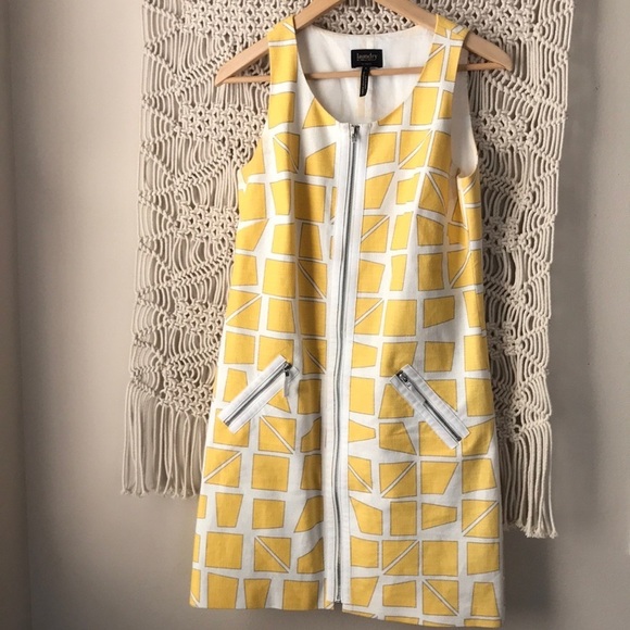 Laundry By Shelli Segel geometrical sheath dress sz 6 zip front - Picture 1 of 7